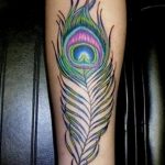 фото тату перо павлина от 26.06.2018 №077 - tattoo peacock feather - tatufoto.com