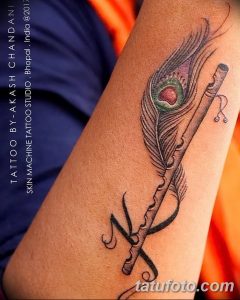 фото тату перо павлина от 26.06.2018 №080 - tattoo peacock feather - tatufoto.com