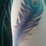 фото тату перо павлина от 26.06.2018 №084 - tattoo peacock feather - tatufoto.com