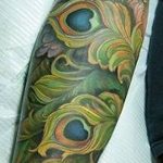 фото тату перо павлина от 26.06.2018 №087 - tattoo peacock feather - tatufoto.com