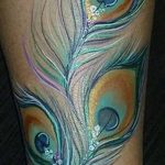 фото тату перо павлина от 26.06.2018 №095 - tattoo peacock feather - tatufoto.com