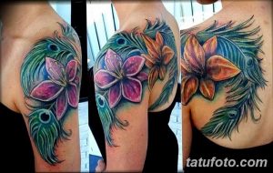 фото тату перо павлина от 26.06.2018 №097 - tattoo peacock feather - tatufoto.com