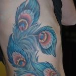 фото тату перо павлина от 26.06.2018 №100 - tattoo peacock feather - tatufoto.com
