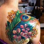 фото тату перо павлина от 26.06.2018 №102 - tattoo peacock feather - tatufoto.com