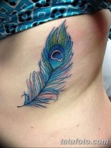 фото тату перо павлина от 26.06.2018 №103 - tattoo peacock feather - tatufoto.com