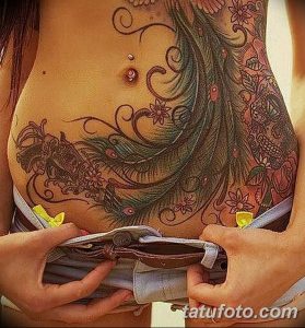 фото тату перо павлина от 26.06.2018 №120 - tattoo peacock feather - tatufoto.com