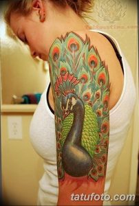 фото тату перо павлина от 26.06.2018 №126 - tattoo peacock feather - tatufoto.com