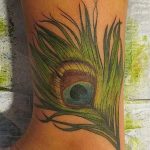 фото тату перо павлина от 26.06.2018 №129 - tattoo peacock feather - tatufoto.com