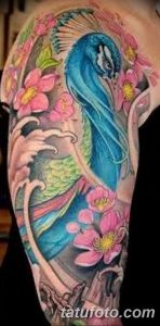 фото тату перо павлина от 26.06.2018 №130 - tattoo peacock feather - tatufoto.com