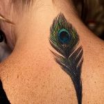 фото тату перо павлина от 26.06.2018 №131 - tattoo peacock feather - tatufoto.com