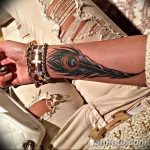 фото тату перо павлина от 26.06.2018 №133 - tattoo peacock feather - tatufoto.com