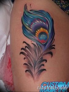 фото тату перо павлина от 26.06.2018 №138 - tattoo peacock feather - tatufoto.com