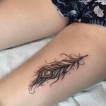 фото тату перо павлина от 26.06.2018 №141 - tattoo peacock feather - tatufoto.com