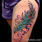 фото тату перо павлина от 26.06.2018 №147 - tattoo peacock feather - tatufoto.com