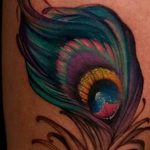 фото тату перо павлина от 26.06.2018 №164 - tattoo peacock feather - tatufoto.com