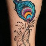 фото тату перо павлина от 26.06.2018 №168 - tattoo peacock feather - tatufoto.com