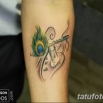 фото тату перо павлина от 26.06.2018 №196 - tattoo peacock feather - tatufoto.com