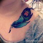 фото тату перо павлина от 26.06.2018 №209 - tattoo peacock feather - tatufoto.com