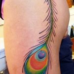 фото тату перо павлина от 26.06.2018 №232 - tattoo peacock feather - tatufoto.com