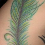 Peacock Feather Side Tattoo Peacock Feather Tattoo On Right Side