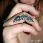 фото тату перо павлина от 26.06.2018 №274 - tattoo peacock feather - tatufoto.com
