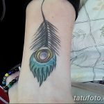 фото тату перо павлина от 26.06.2018 №286 - tattoo peacock feather - tatufoto.com