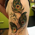 фото тату перо павлина от 26.06.2018 №305 - tattoo peacock feather - tatufoto.com