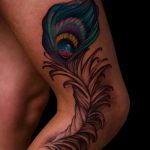 фото тату перо павлина от 26.06.2018 №314 - tattoo peacock feather - tatufoto.com
