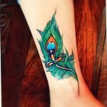 фото тату перо павлина от 26.06.2018 №318 - tattoo peacock feather - tatufoto.com