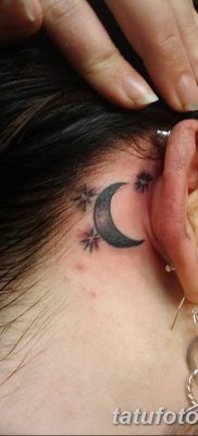 фото тату полумесяц со звездой от 26.06.2018 №001 — tattoo crescent with a — tatufoto.com