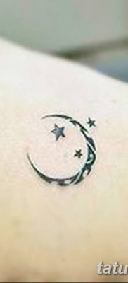 фото тату полумесяц со звездой от 26.06.2018 №005 — tattoo crescent with a — tatufoto.com