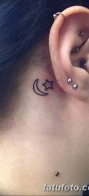 фото тату полумесяц со звездой от 26.06.2018 №006 — tattoo crescent with a — tatufoto.com