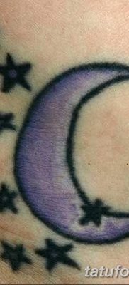 фото тату полумесяц со звездой от 26.06.2018 №017 — tattoo crescent with a — tatufoto.com