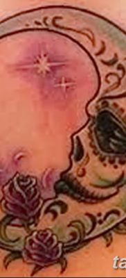 фото тату полумесяц со звездой от 26.06.2018 №023 — tattoo crescent with a — tatufoto.com