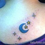 фото тату полумесяц со звездой от 26.06.2018 №024 - tattoo crescent with a - tatufoto.com