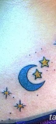 фото тату полумесяц со звездой от 26.06.2018 №024 — tattoo crescent with a — tatufoto.com