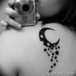 фото тату полумесяц со звездой от 26.06.2018 №027 - tattoo crescent with a - tatufoto.com