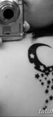 фото тату полумесяц со звездой от 26.06.2018 №027 — tattoo crescent with a — tatufoto.com