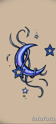 фото тату полумесяц со звездой от 26.06.2018 №028 — tattoo crescent with a — tatufoto.com