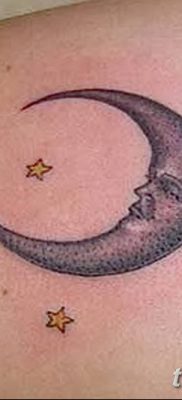 фото тату полумесяц со звездой от 26.06.2018 №029 — tattoo crescent with a — tatufoto.com
