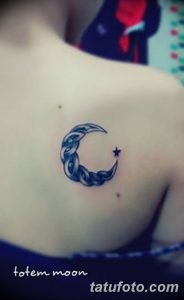 фото тату полумесяц со звездой от 26.06.2018 №030 - tattoo crescent with a - tatufoto.com