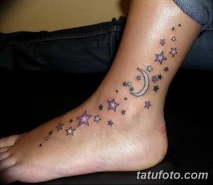фото тату полумесяц со звездой от 26.06.2018 №032 - tattoo crescent with a - tatufoto.com