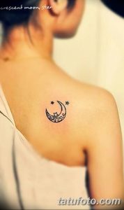 фото тату полумесяц со звездой от 26.06.2018 №035 - tattoo crescent with a - tatufoto.com