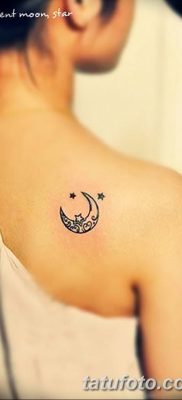 фото тату полумесяц со звездой от 26.06.2018 №035 — tattoo crescent with a — tatufoto.com
