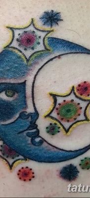 фото тату полумесяц со звездой от 26.06.2018 №040 — tattoo crescent with a — tatufoto.com