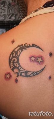 фото тату полумесяц со звездой от 26.06.2018 №041 — tattoo crescent with a — tatufoto.com