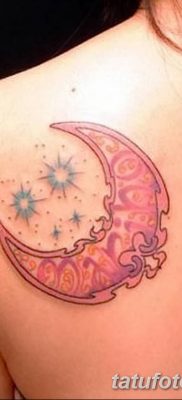 фото тату полумесяц со звездой от 26.06.2018 №045 — tattoo crescent with a — tatufoto.com
