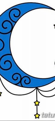 фото тату полумесяц со звездой от 26.06.2018 №048 — tattoo crescent with a — tatufoto.com