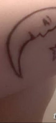 фото тату полумесяц со звездой от 26.06.2018 №052 — tattoo crescent with a — tatufoto.com