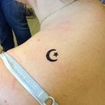 фото тату полумесяц со звездой от 26.06.2018 №055 - tattoo crescent with a - tatufoto.com